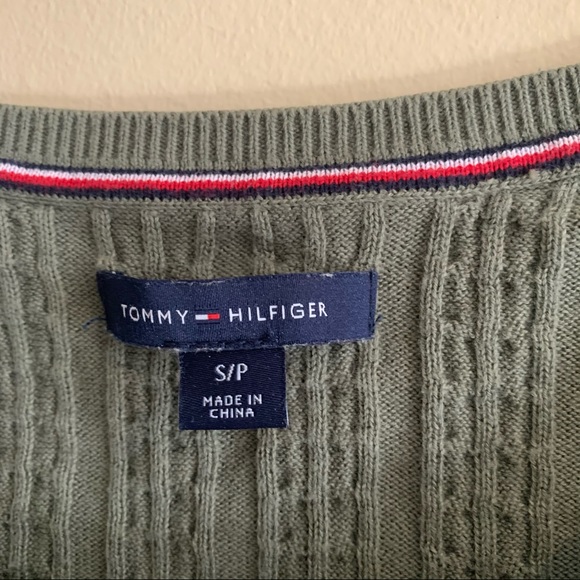 Khaki Green Tommy Hilfiger Knit Sweater - Picture 4 of 4